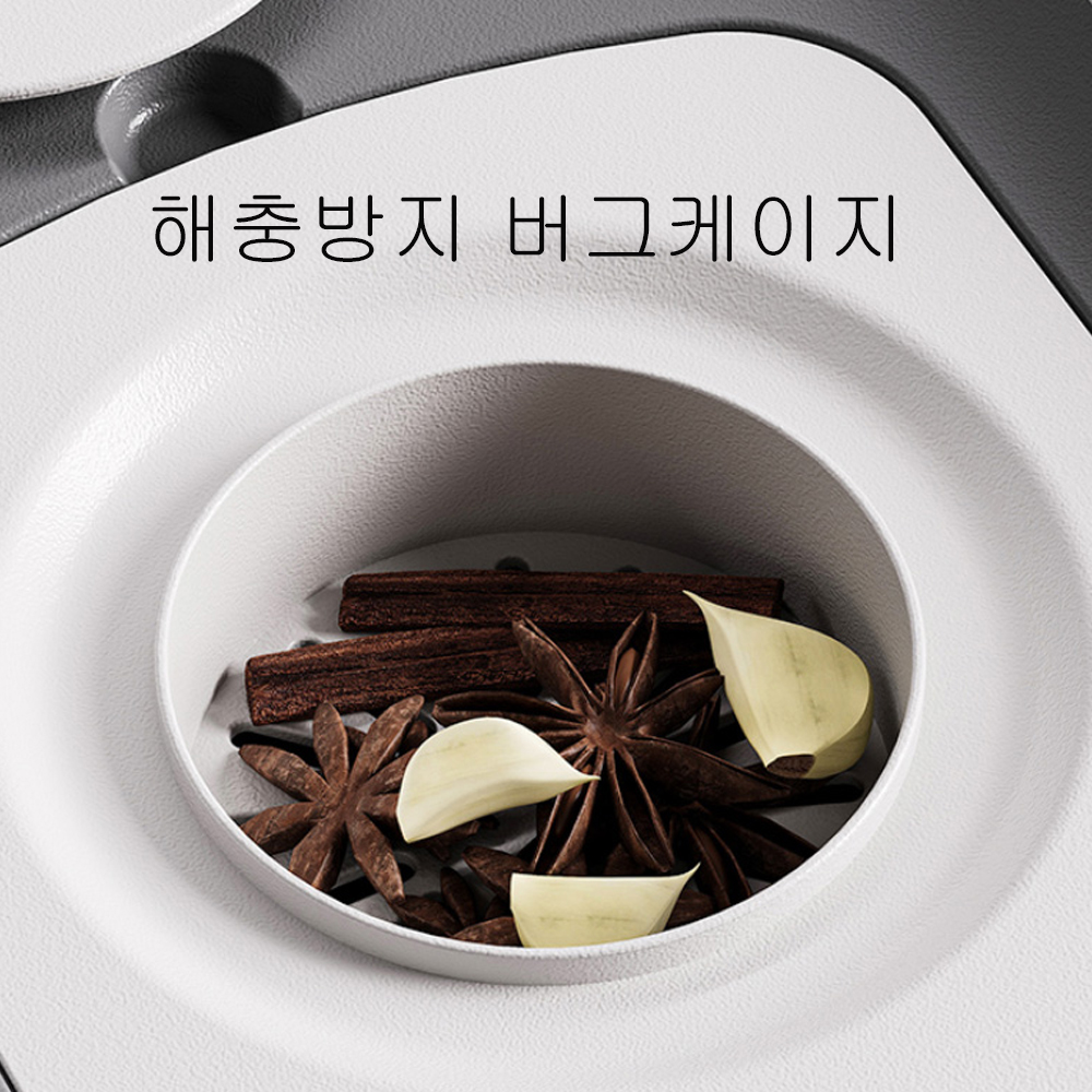 원터치 버튼 소형 미니 쌀통 쌀보관함 밀봉 방습 해충방지 버그케이지 6kg 12kg 이미지 7