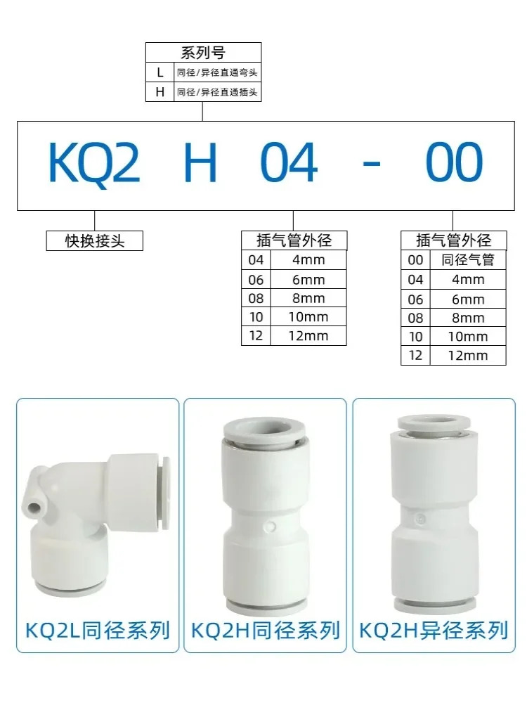 커넥터 KQ2H/KQ2S03/04/06/08/10/12/16 -M3A/5A/01/02/03 AS
