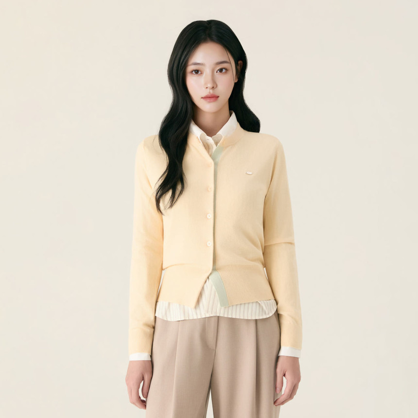 [네이버단독][N배송] 로엠 올데이가디건 라운드넥 긴팔 가디건 RMCKG23R99