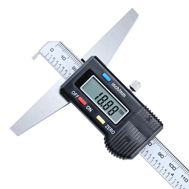 200mm 8인치 LCD 스테인레스 스틸 디지털 깊이 캘리퍼스