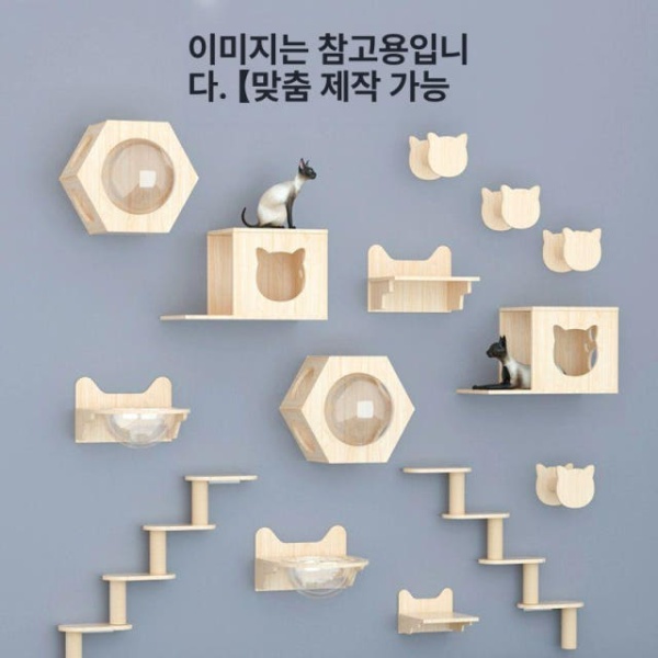 프리미엄 캣폴 벽걸이 윈도우 고양이 선반 놀이터 확장 나사 전망대 - 상세 이미지 4