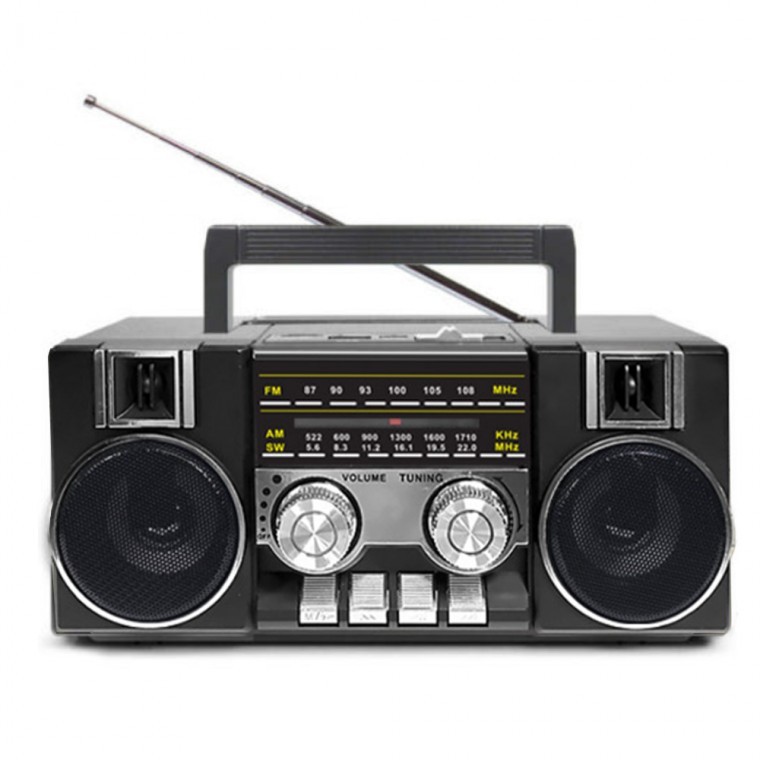 코비55B 블랙 블루투스 MP3 휴대용 라디오 스피커 레트로타입 빈티지 클래식 - 상품 이미지