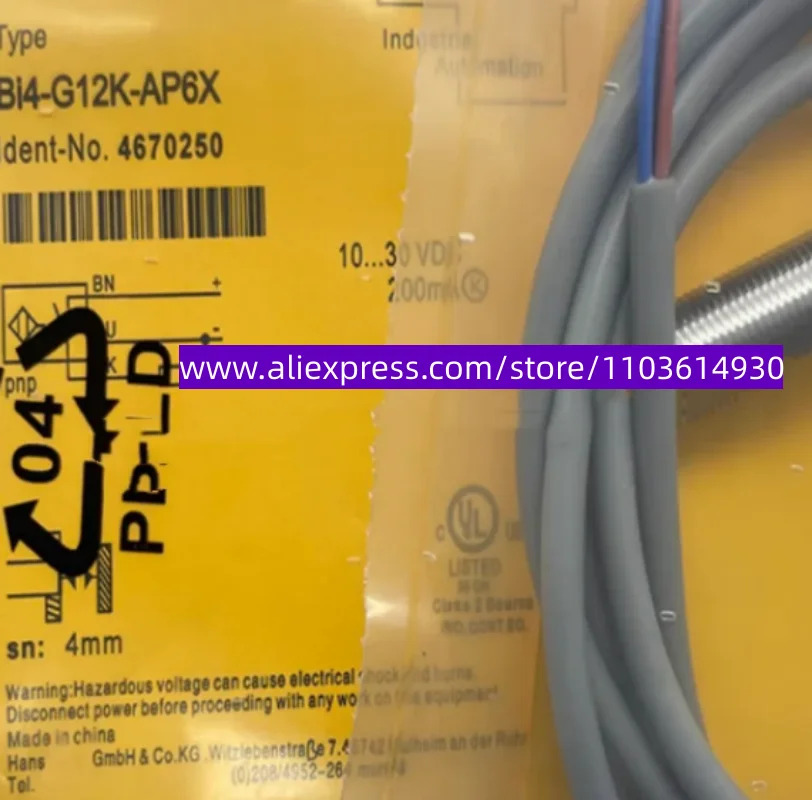접근 스위치 BI3-G12K-AD4X BI3-M12-AD4X BI3-M12-AP4X 3 개