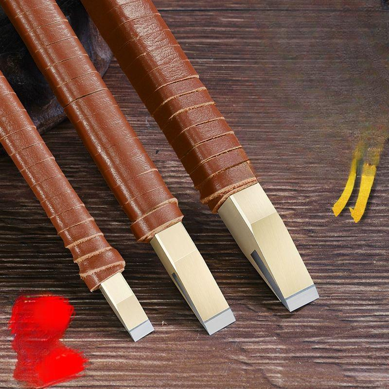 조각칼 공구 플랫 강철 스틸 도자기칼 텅스텐 인감 도장 6mm - 상품 이미지