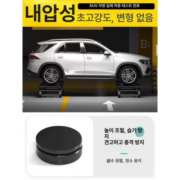 프리미엄 세탁기 받침대 바퀴 드럼 소음방지 통돌이 중형 베란다 검정프레임일반형 - 상세 이미지 5