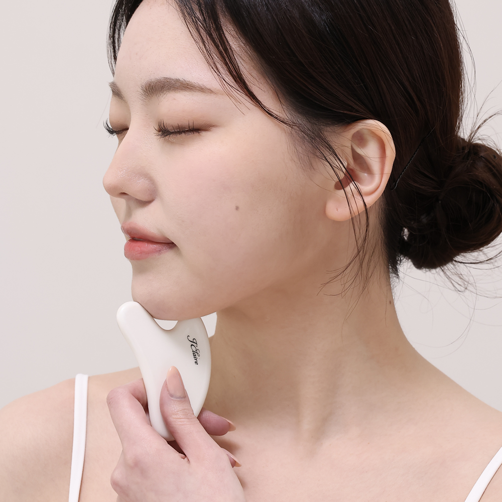 세라믹 괄사 하트 괄사 승모근 마사지 페이스 마사지 괄사 사용법