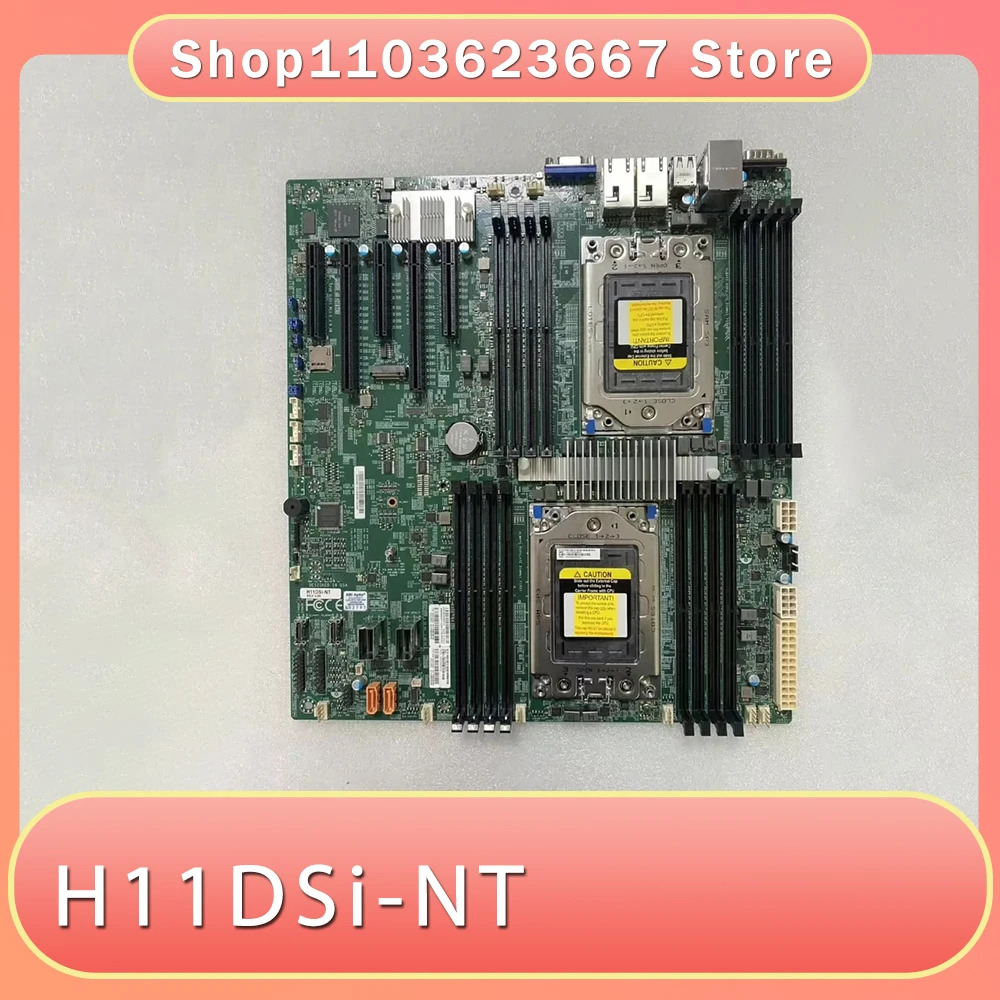 Supermicro 듀얼 소켓 서버 E- 마더보드 PCI-E 3.0 DDR4 지원 EPYC7001/7002 H11DSi-NT