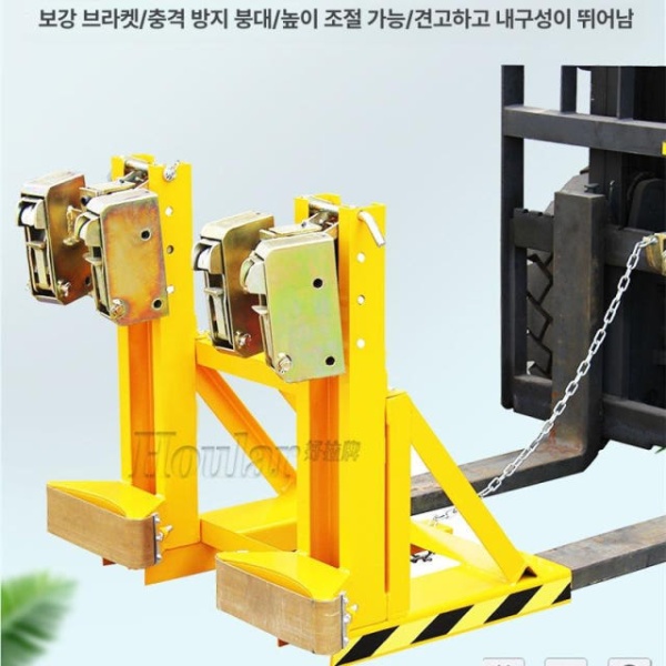 튼튼한 지게차용 오일 드럼 클램프 리프트 포크리프트 DG1000AB DG360A-단통 경량 - 상세 이미지 4