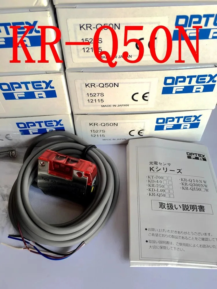 KR-Q50N 투명체 감지 센서 SUS 보호기 소형 LED 원본