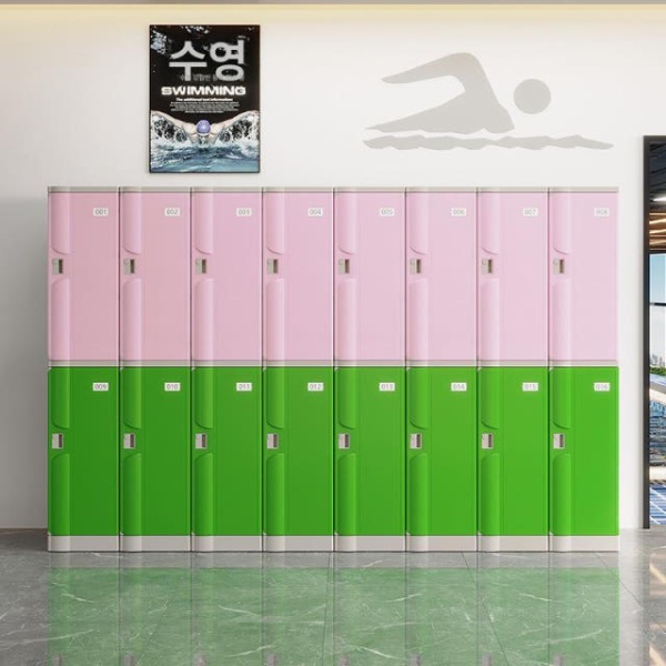 프리미엄 락카룸 플라스틱 ABS 사물함 컬러 수납박스 폴딩박스 6문 단문 3 930x382x500MM - 상세 이미지 3