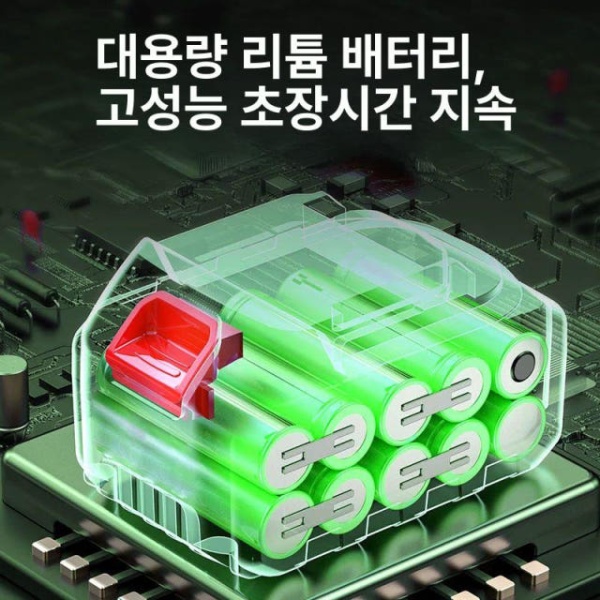 강력 충전 예초기 잔디깎기 제초기 충전식 충전용 전원 패키지 풀커터x단전 - 상세 이미지 3