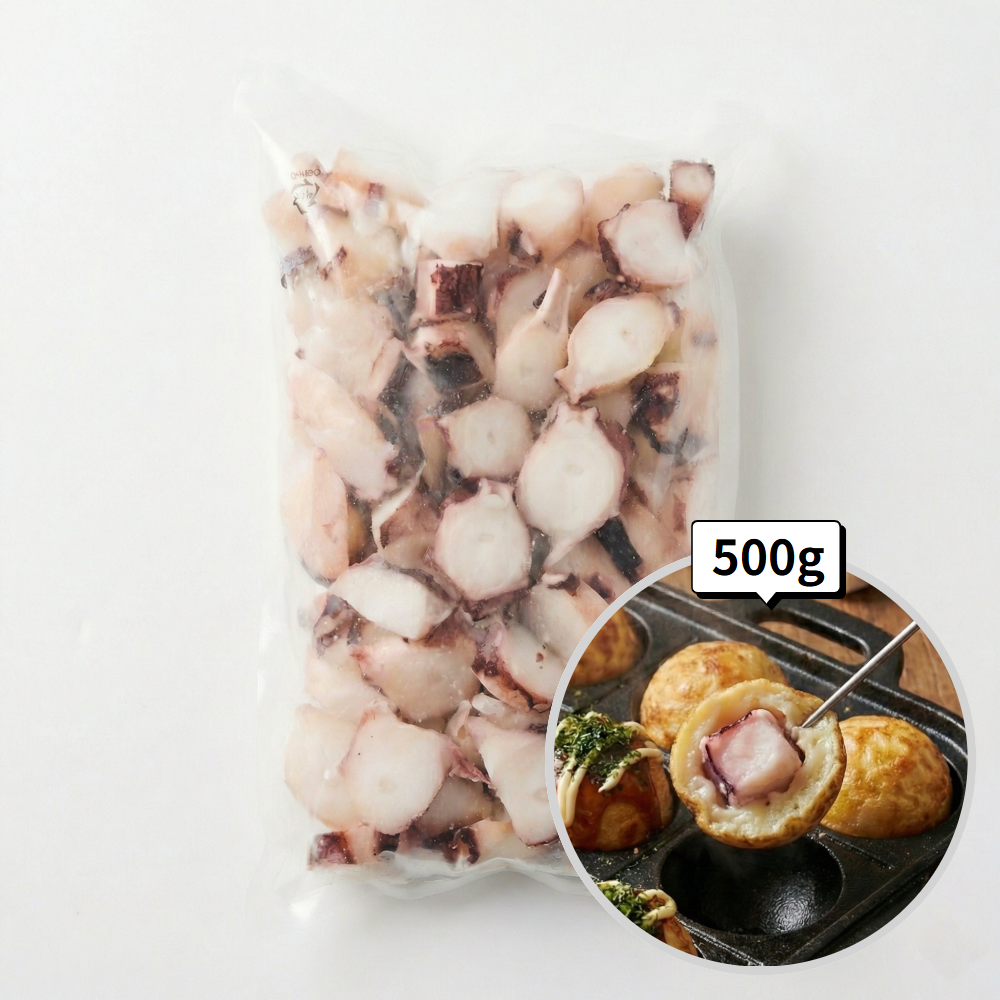 맛붐 오징어 슬라이스 가문어 타코야끼용 500g, 1개 - 상품 이미지