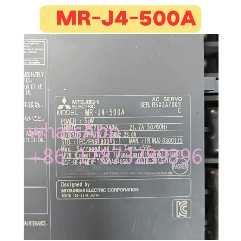 리퍼 서보 드라이브 MR-J4-500A MR J4 500A 정상 기능 완료