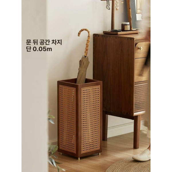 고급 원목 우산보관함 우산거치대 우산정리 우산수납 바구니 우산 수납대 - 상세 이미지 3