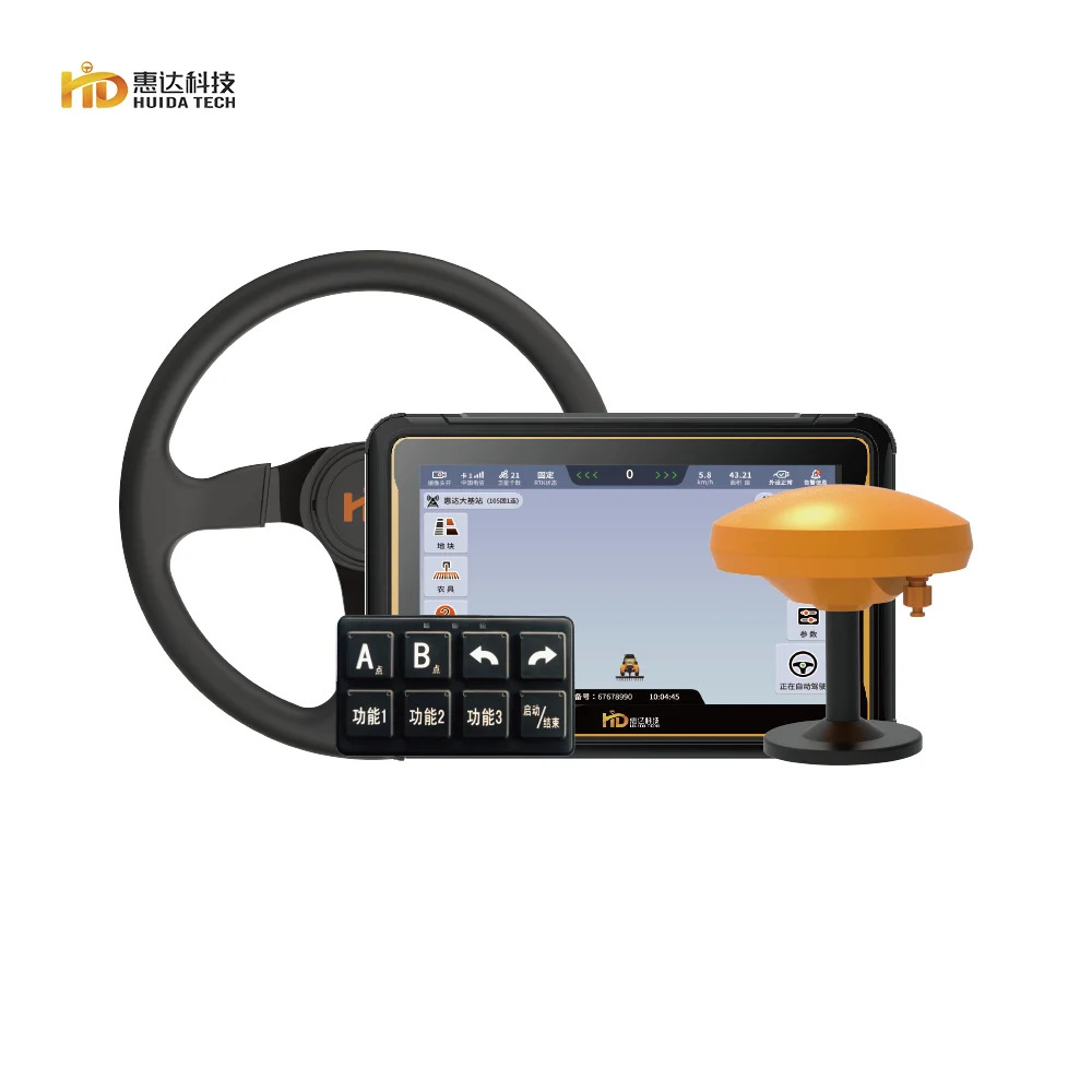 HUIDA TECH 자체 R D Beidou 위성 내비게이션 시스템 RTK 고정밀 트랙터 농업자동 스티어링 키트