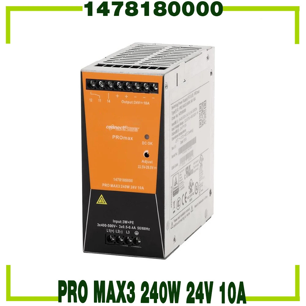 Weidmuller 스위칭 전원공급장치 PRO MAX3 240W 24V 10A1478180000