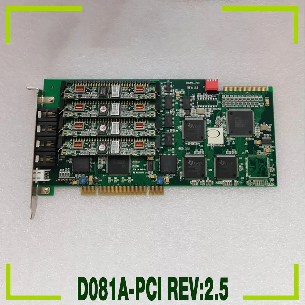 D081A-PCI REV2.5 DONJIN-DN081A-4F 음성 카세트 4개 모듈