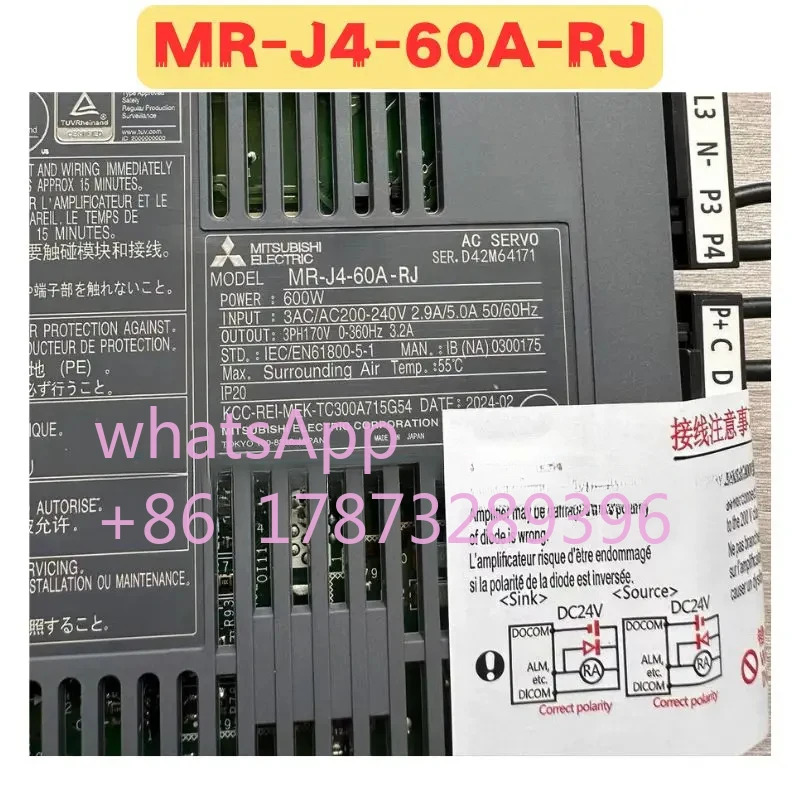오리지널 MR-J4-60A-RJ MR J4 60A RJ 서보 드라이브
