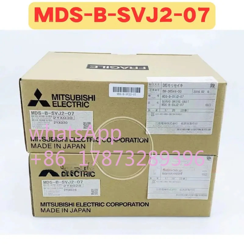 오리지널 MDS-B-SVJ2-07 MDS B SVJ2 07 서보 드라이브