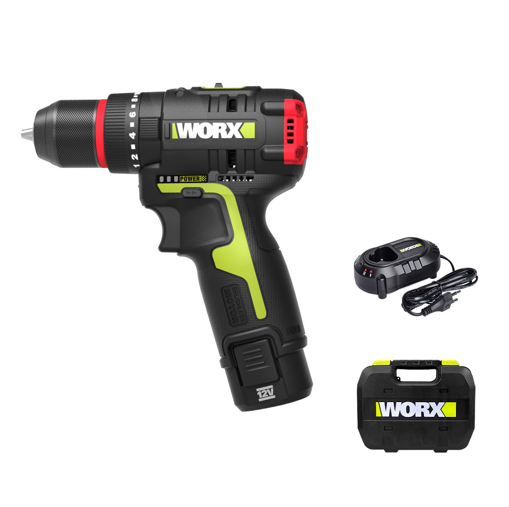 웍스 충전 해머 드릴 함마 12V 2.0Ah 배터리1개 BL WU131X.1 제품 이미지