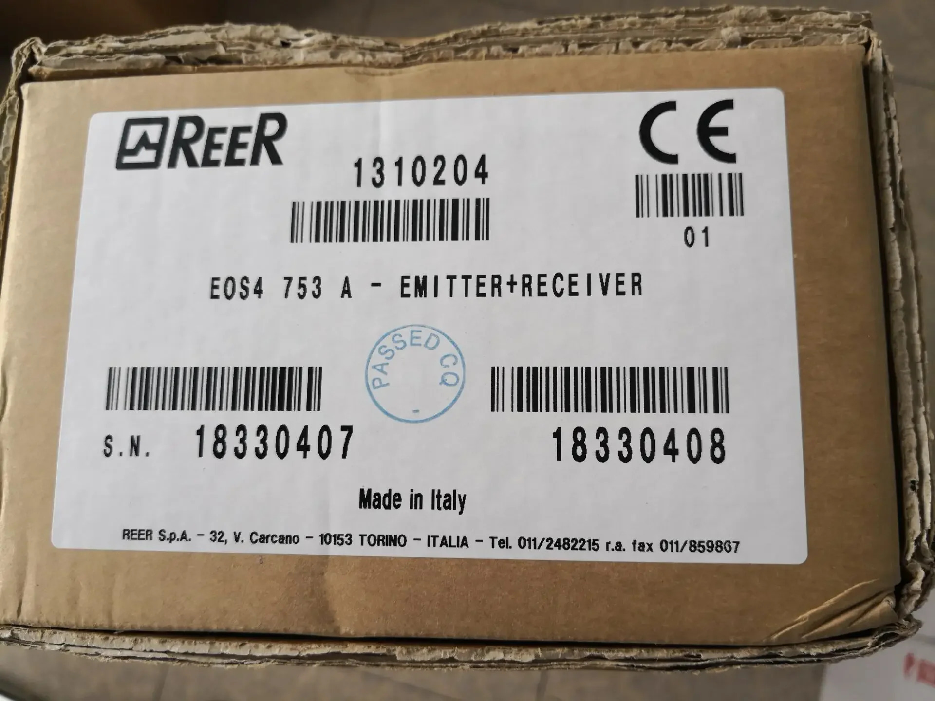 오리지널 Reer 보안 라이트 EOS4 753 A