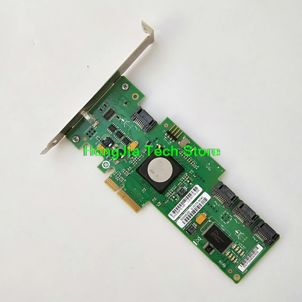 LSI SAS3041E-hp호환 4포트 SAS 어레이 카드 PCI-E 4X B1 B3 칩 지원