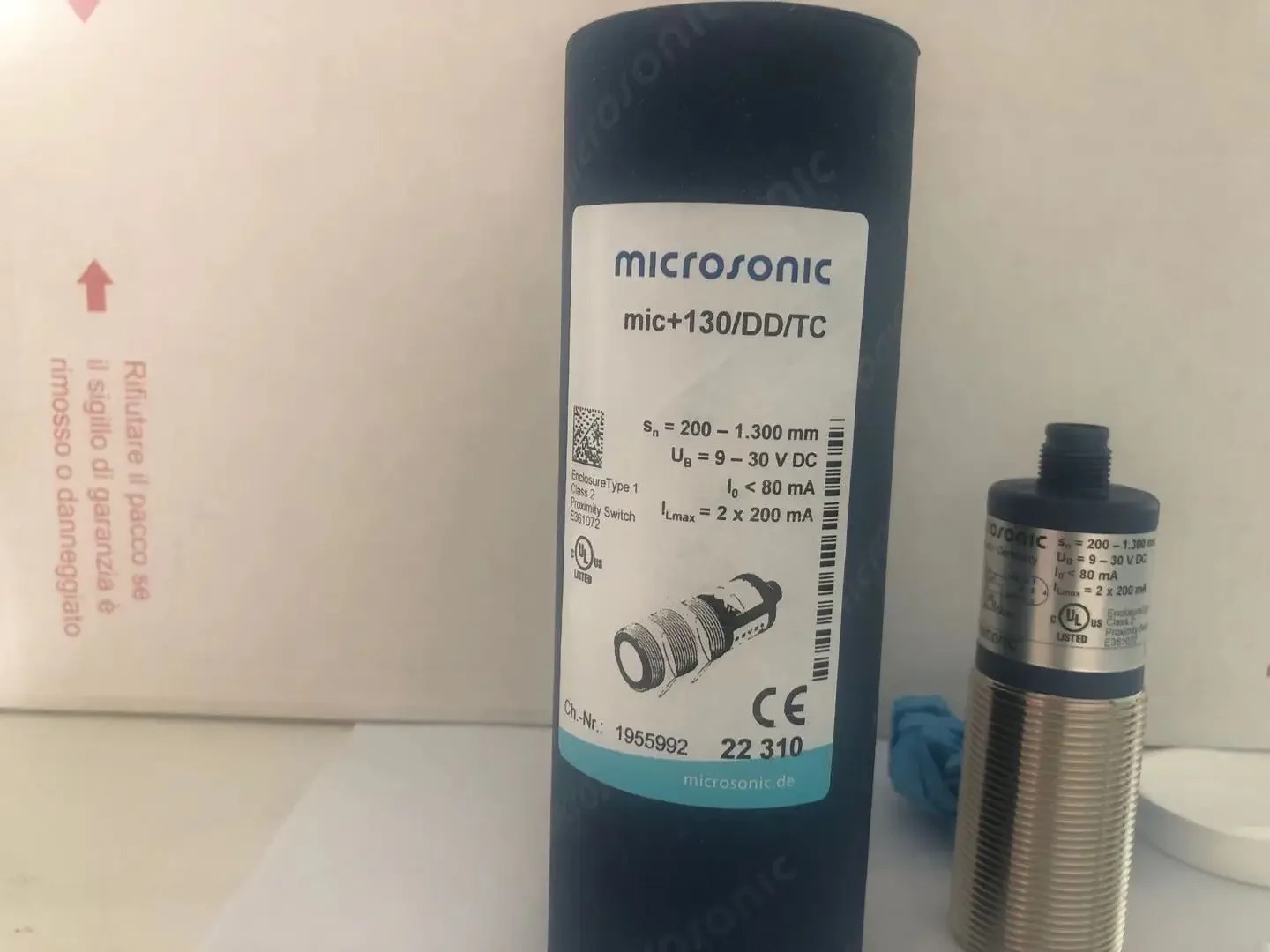 오리지널 MIC130/DD/TC Microsic 초음파 센서