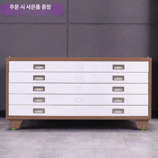 프리미엄 철제 도면함 캐비닛 서랍식 건축 서류장 사무실 학교 1호 단일 1000x700x550 A 1mm - 상세 이미지 3