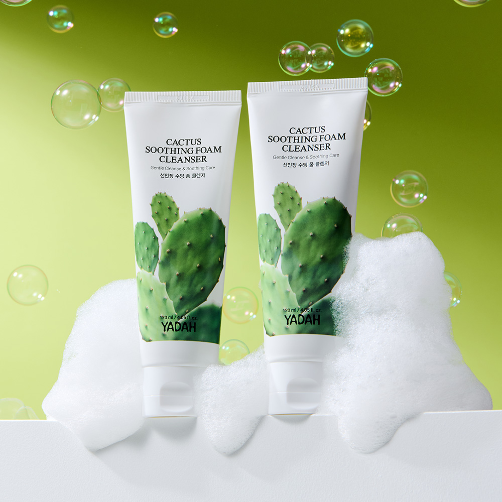야다 선인장 수딩 폼 클렌저 120ml 2개 - 상품 이미지
