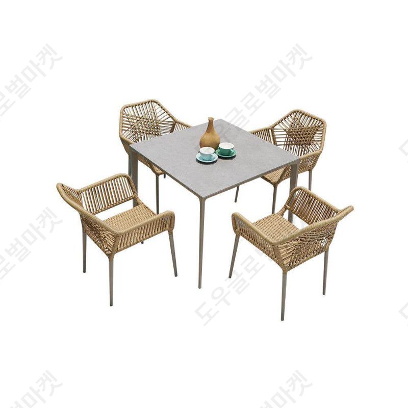 라탄소파 야외 테이블세트 야외의자 정원 테라스 의자 - 상세 이미지 5