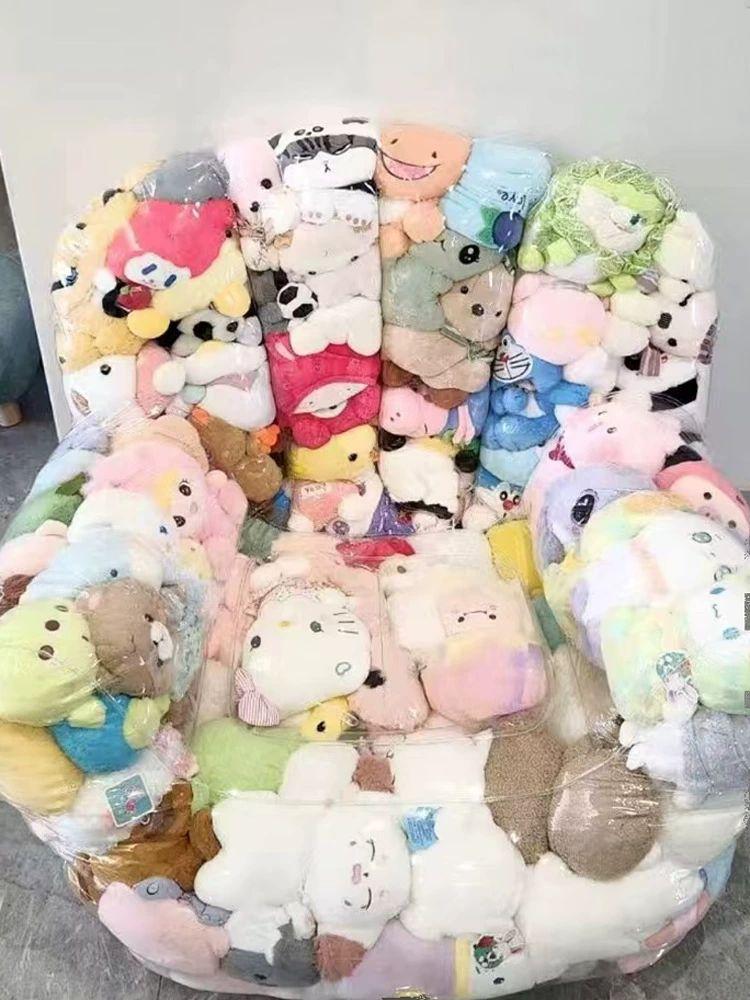 투명 일회용 용기 딸기 케이크 인형 주머니 PVC 수납 투명 393 지퍼형 70 x 65cm - 상세 이미지 5