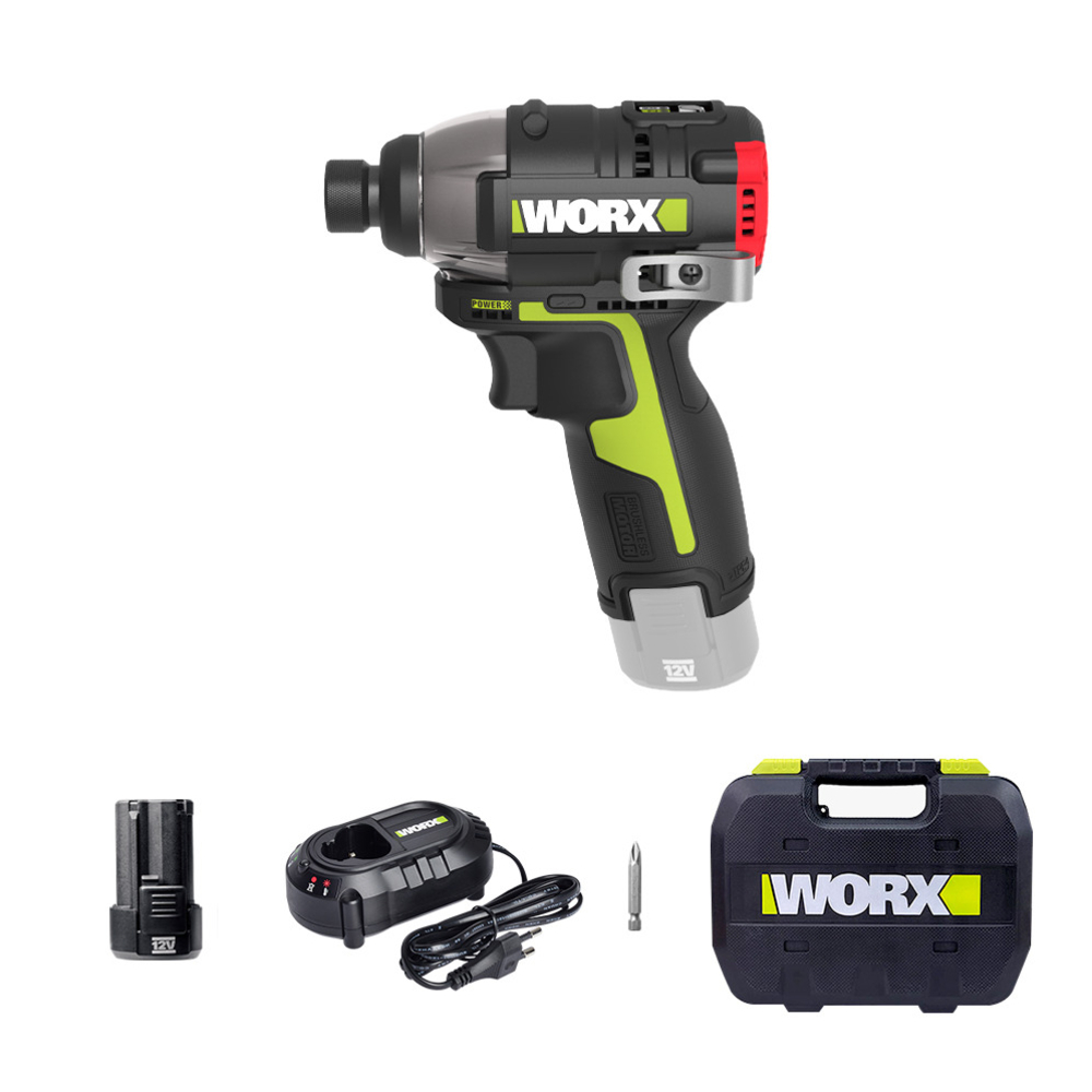 웍스 충전 임팩드라이버 전동 드릴 12V 2.0Ah 배터리1개 BL WU132X.1 제품 이미지