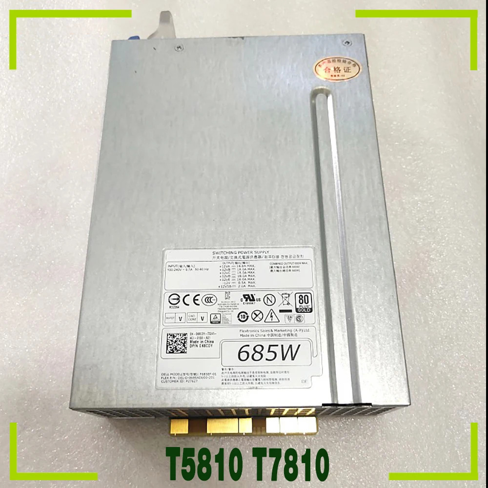 DELL T5810 T7810 685W 서버 전원공급장치 F685EF-01 0K8CDY K8CDY용