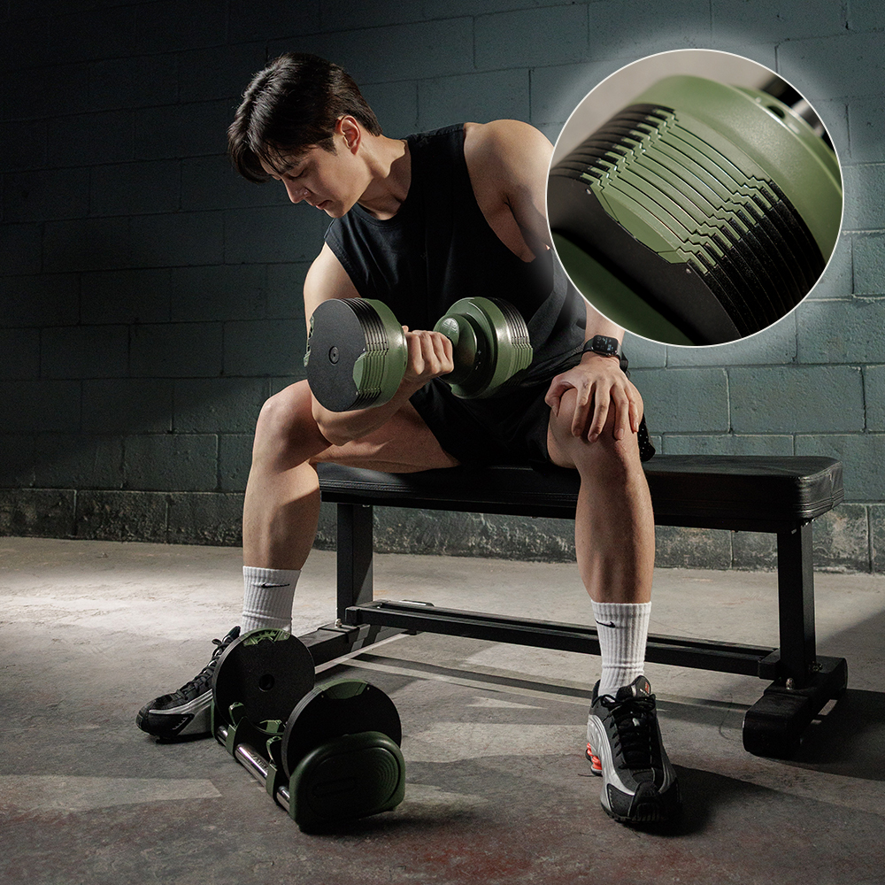 멜킨 그립톤 무게조절 덤벨 24kg 단위 1kg 중량 조절 홈짐 조립아령... 운동러 솔직 후기 | 실사용 리뷰 - 대표 이미지