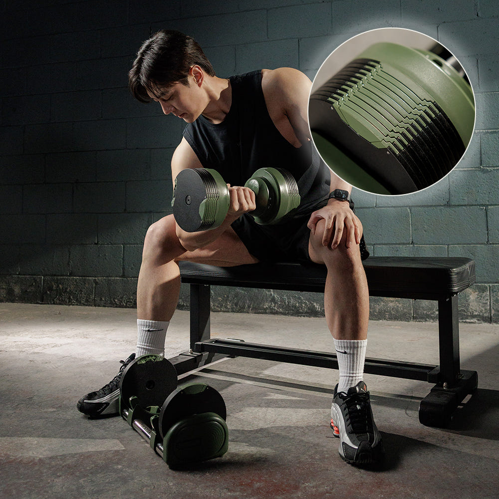멜킨스포츠 멜킨 그립톤 무게조절 덤벨 24kg 1kg 단위 조립식