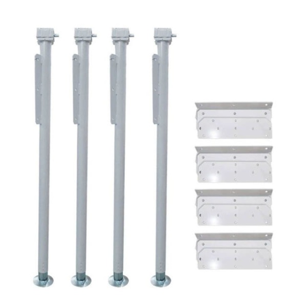 튼튼한 트럭캠퍼 트레일러잭 지지대 아웃트리거 고정 브래킷 부속 수동 모델 4개 다리 세트 - 상세 이미지 2