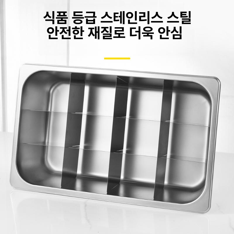오뎅 밧드 칸막이 어묵 용기 바트 포차 매점 업소용 스텐 그릇 - 상세 이미지 3