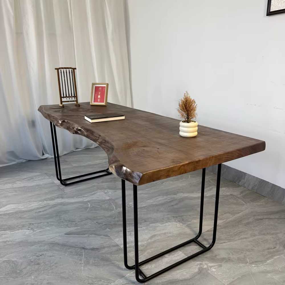 통원목 테이블 고재 엔틱 빈티지 대형 긴 맞춤제작 120x60x75cm/판두께 4.7cm - 상세 이미지 3