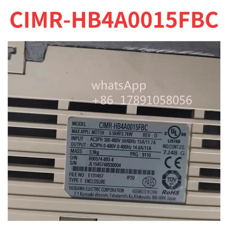 CIMR-HB4A0015FBC 주파수 변환기 리퍼 완료
