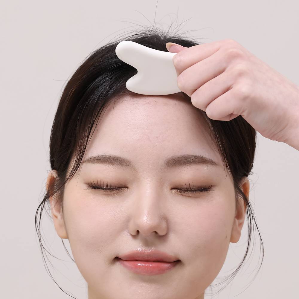 세라믹 괄사 하트 괄사 승모근 마사지 페이스 마사지 괄사 사용법