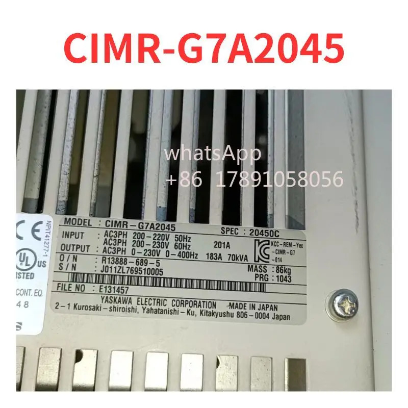 CIMR-G7A2045 주파수 변환기 리퍼 완료