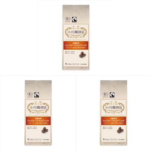 오가와커피 유기농커피 공정무역 모카 블렌드 분말 140g X 3개