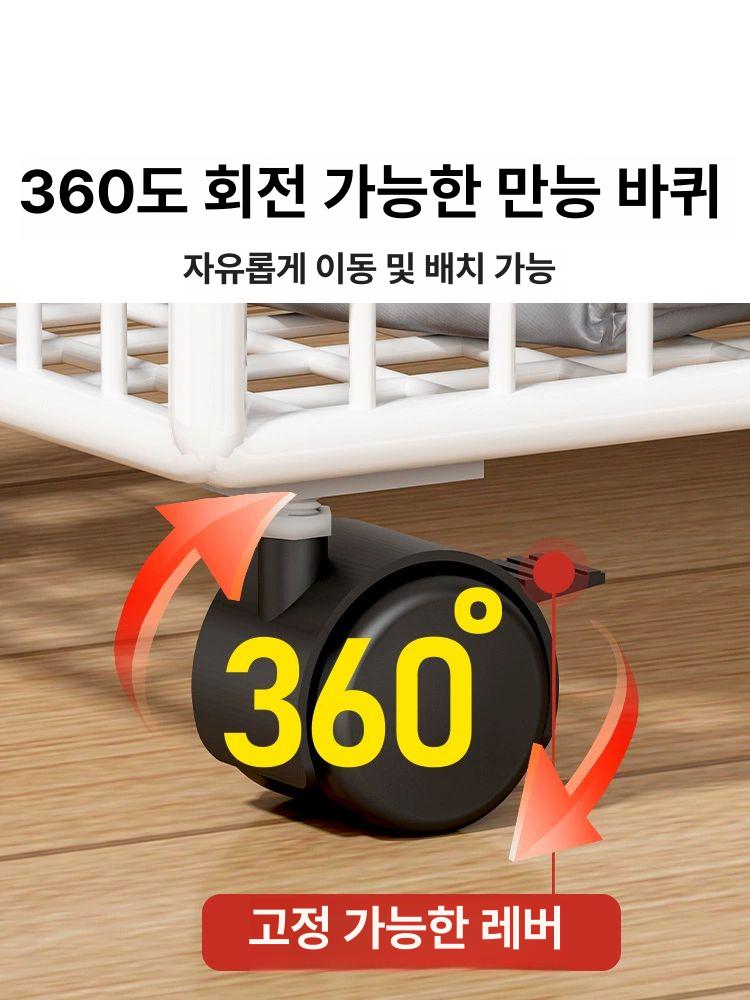가방 수납 이동식 책상밑 보관함 책장 정리함 리빙박스 투명 아크릴 책 - 상세 이미지 5