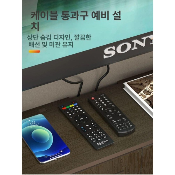 프리미엄 라우터 모뎀 와이파이 수납 케이블 보관함 가리개 호두색 화이트 외경 사이즈 50 70 25cm - 상세 이미지 4