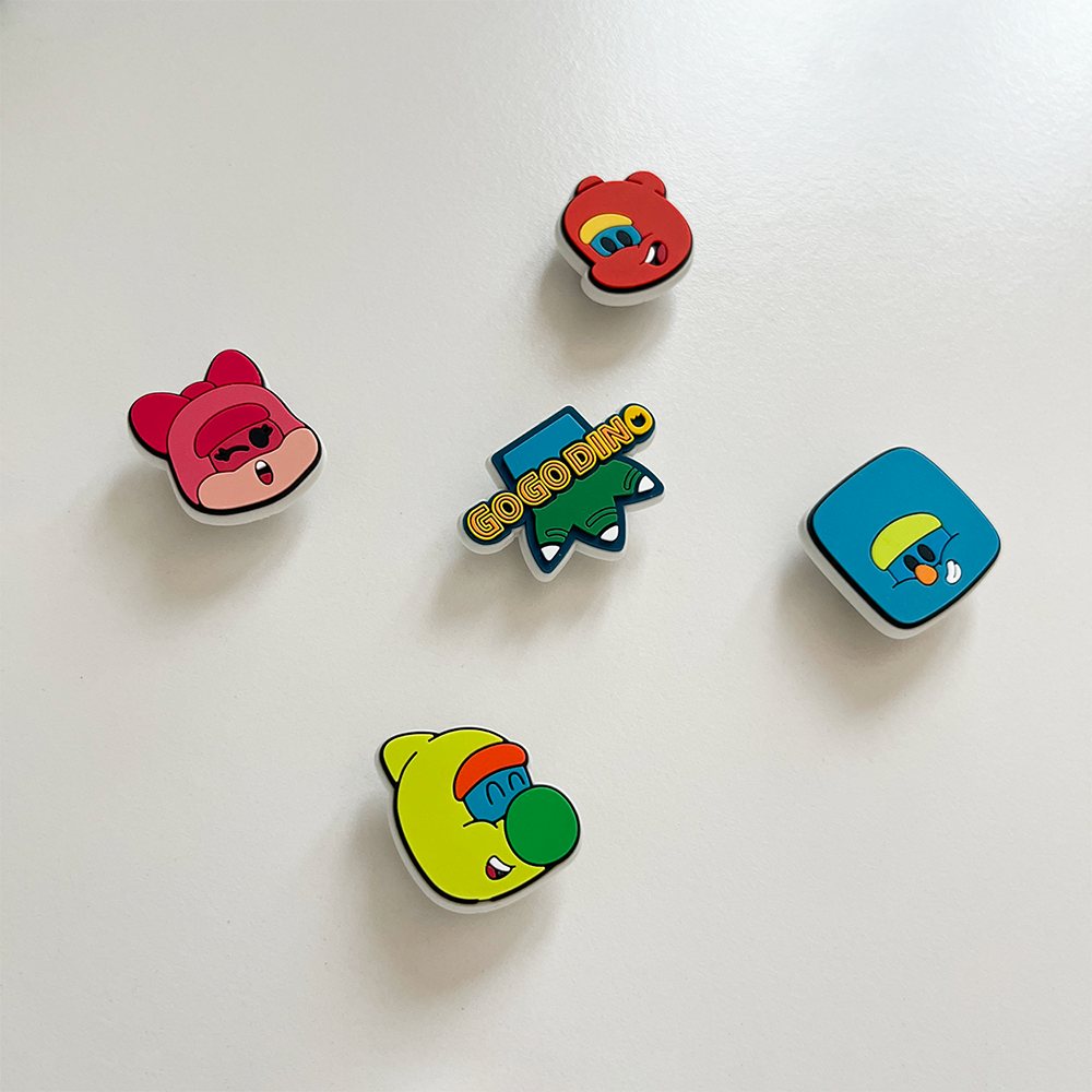 베이비다이노 슈즈참 5p SET 고고다이노 크록스 지비츠 아동 신발꾸미기 캐릭터 - 상세 이미지 5