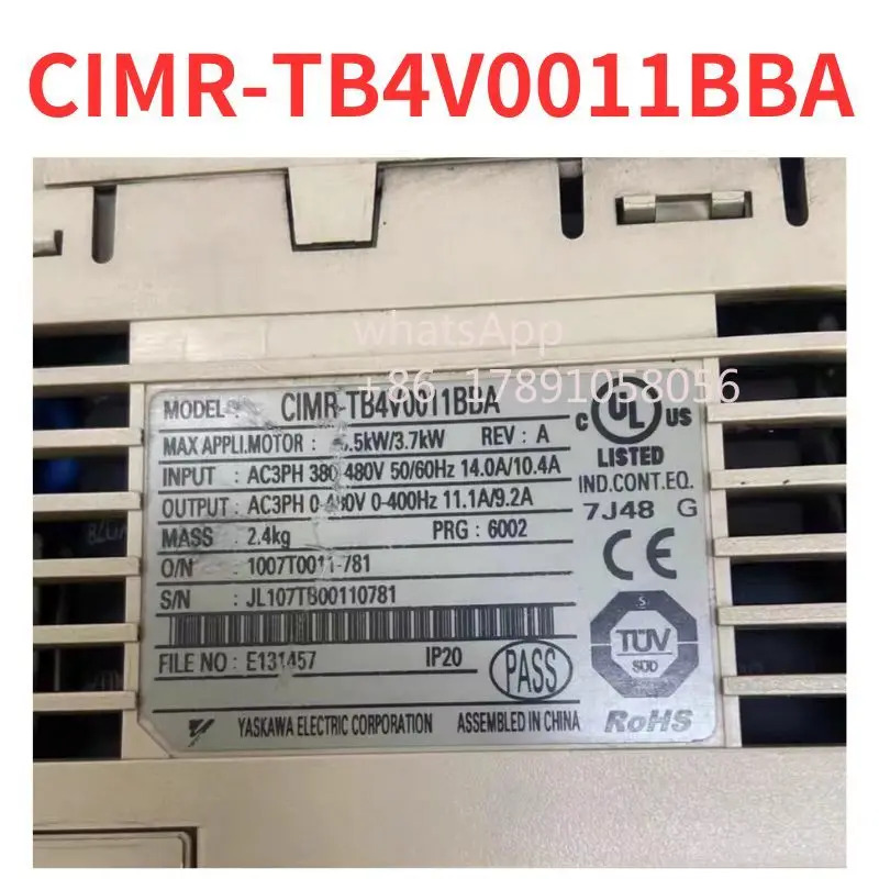 CIMR-TB4V0011BBA 주파수 변환기 리퍼 완료