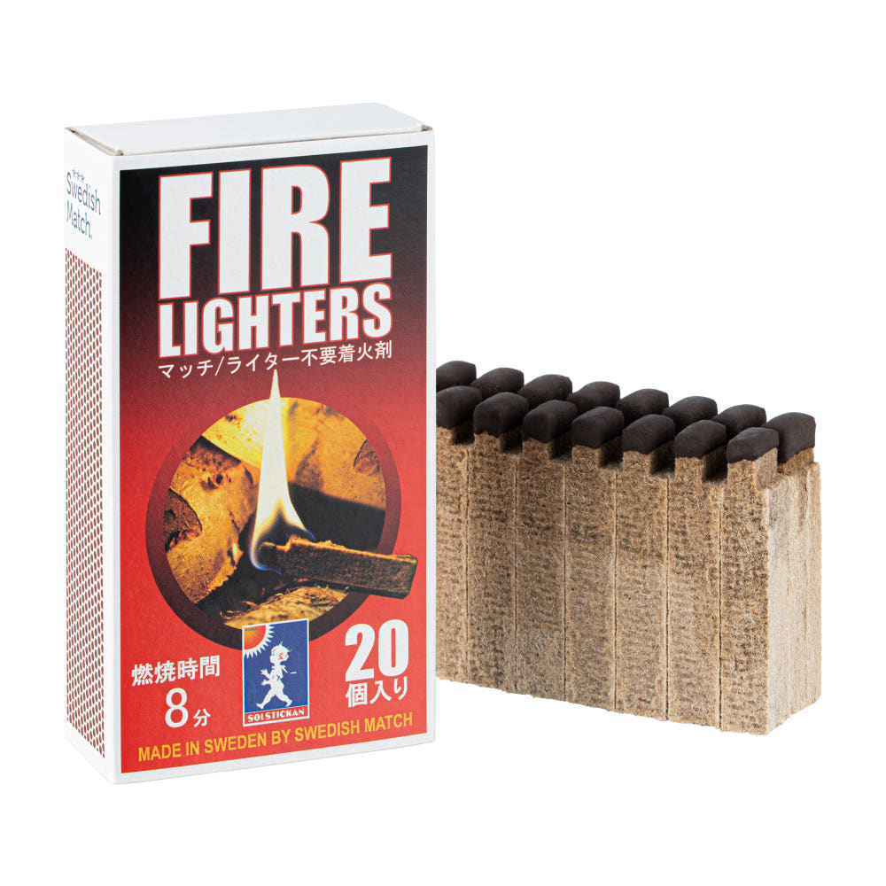 파이어라이터스 착화제 20개입 캠핑 차박 성냥 점화제 장작 숯 불쏘시개