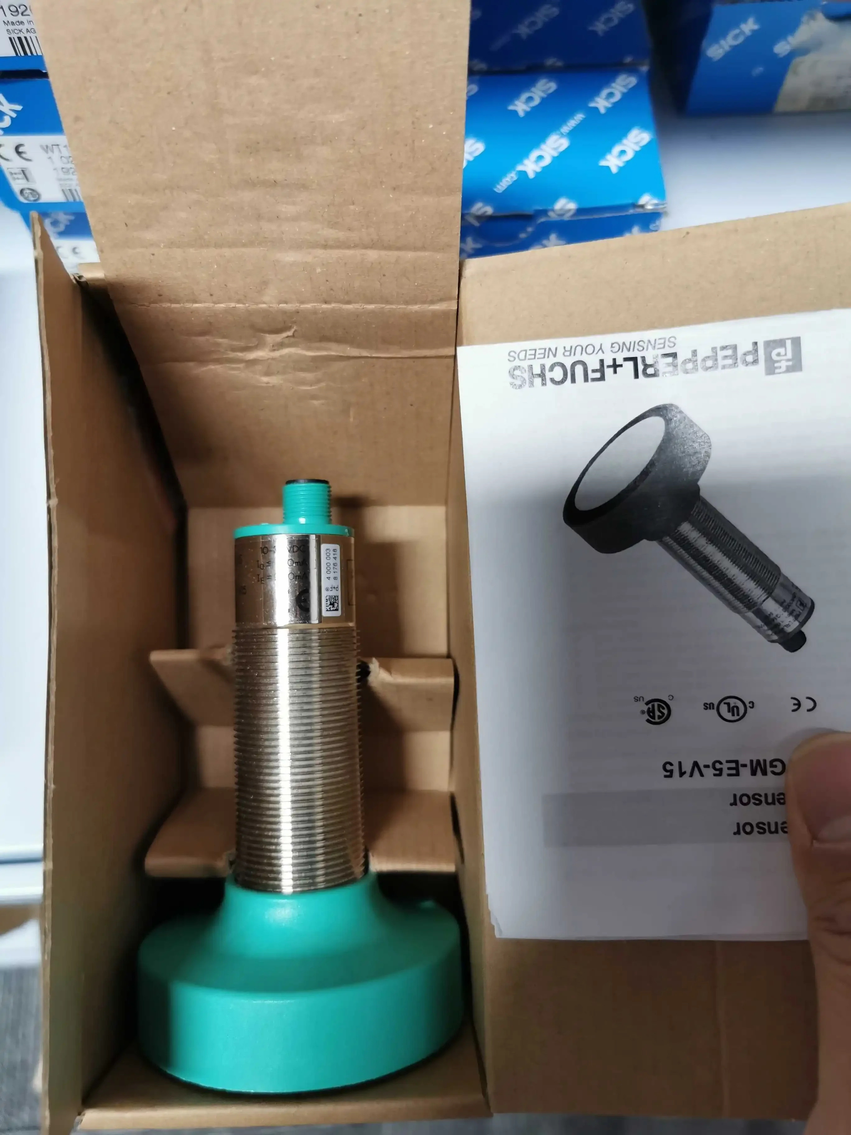 오리지널 PF 초음파 센서 UB6000-30GM호환-E5-V15