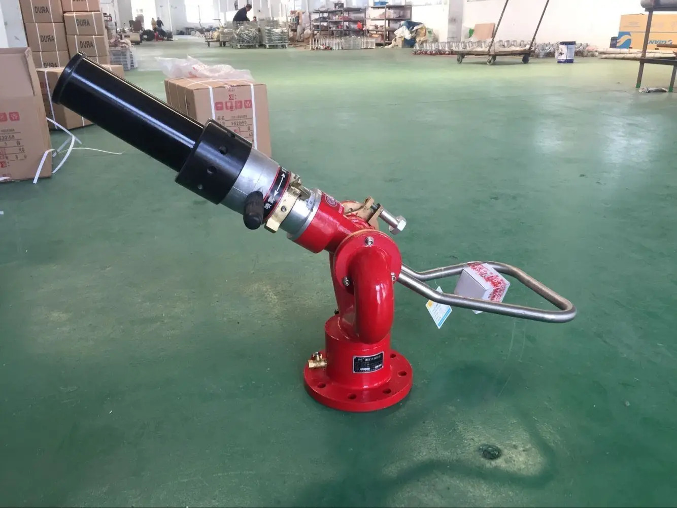 XHYXFire AL 10mm 플랜지 고정 40L/s 소방물 소방물대포