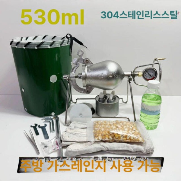최신 가정용 팝콘메이커 튀기기 캠핑용 만들기 뻥튀기 기계 530ml 풀 세트 삼유 삼패드 - 상세 이미지 5
